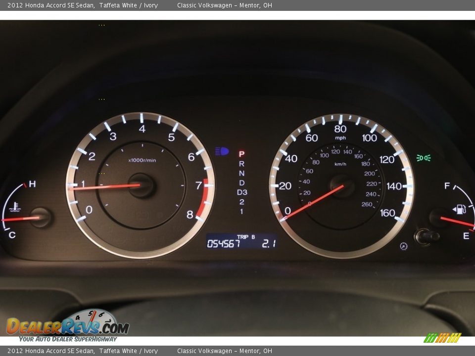 2012 Honda Accord SE Sedan Taffeta White / Ivory Photo #7