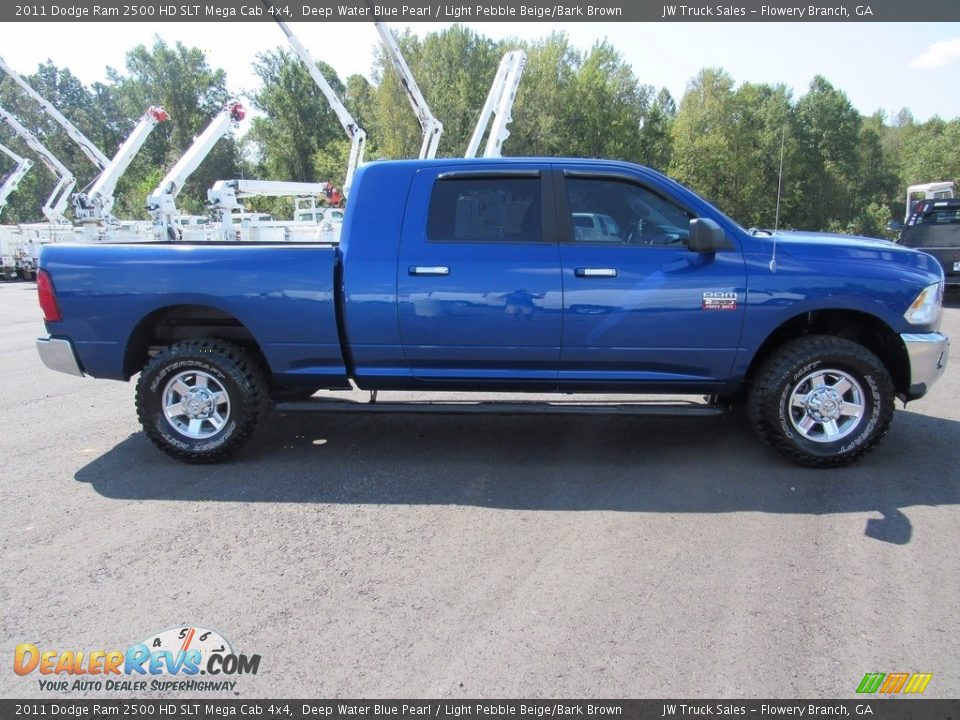 2011 Dodge Ram 2500 HD SLT Mega Cab 4x4 Deep Water Blue Pearl / Light Pebble Beige/Bark Brown Photo #5
