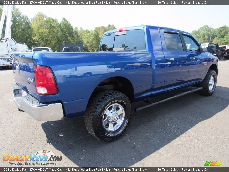 2011 Dodge Ram 2500 HD SLT Mega Cab 4x4 Deep Water Blue Pearl / Light Pebble Beige/Bark Brown Photo #6