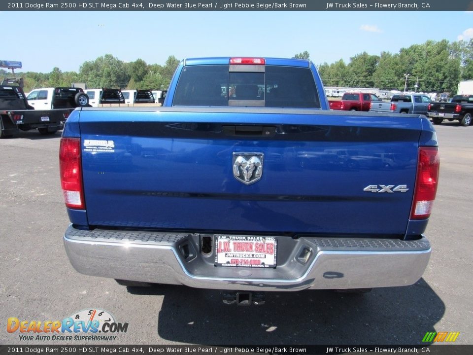 2011 Dodge Ram 2500 HD SLT Mega Cab 4x4 Deep Water Blue Pearl / Light Pebble Beige/Bark Brown Photo #7