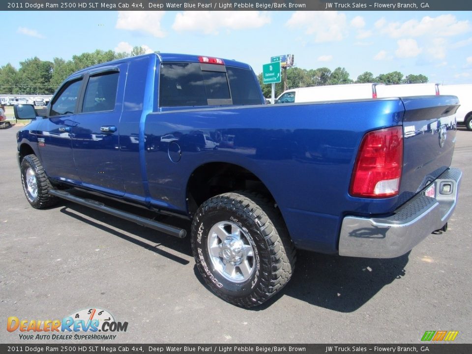 2011 Dodge Ram 2500 HD SLT Mega Cab 4x4 Deep Water Blue Pearl / Light Pebble Beige/Bark Brown Photo #8