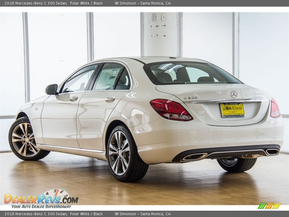 2018 Mercedes-Benz C 300 Sedan Polar White / Black Photo #3
