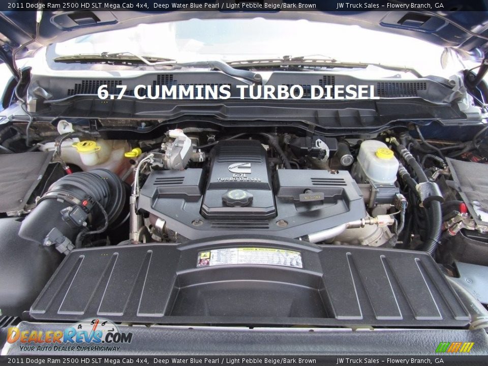 2011 Dodge Ram 2500 HD SLT Mega Cab 4x4 Deep Water Blue Pearl / Light Pebble Beige/Bark Brown Photo #10