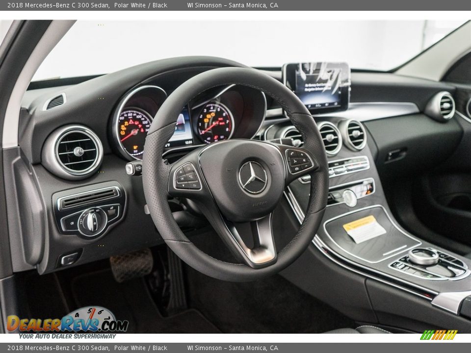 2018 Mercedes-Benz C 300 Sedan Polar White / Black Photo #6