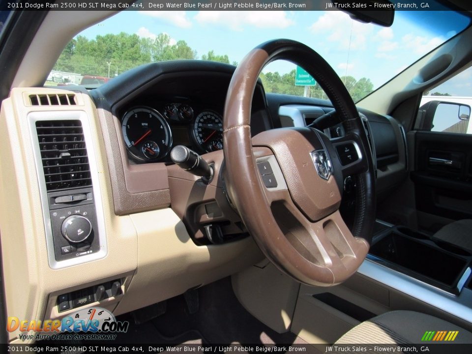 2011 Dodge Ram 2500 HD SLT Mega Cab 4x4 Deep Water Blue Pearl / Light Pebble Beige/Bark Brown Photo #14