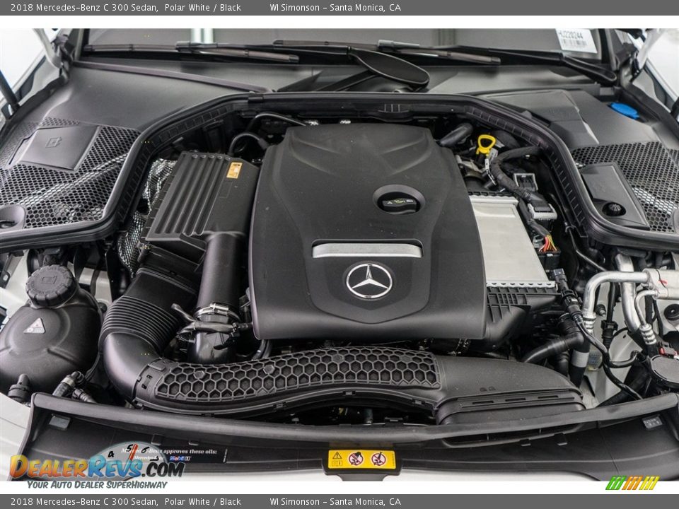2018 Mercedes-Benz C 300 Sedan Polar White / Black Photo #8