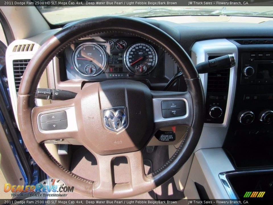 2011 Dodge Ram 2500 HD SLT Mega Cab 4x4 Deep Water Blue Pearl / Light Pebble Beige/Bark Brown Photo #15
