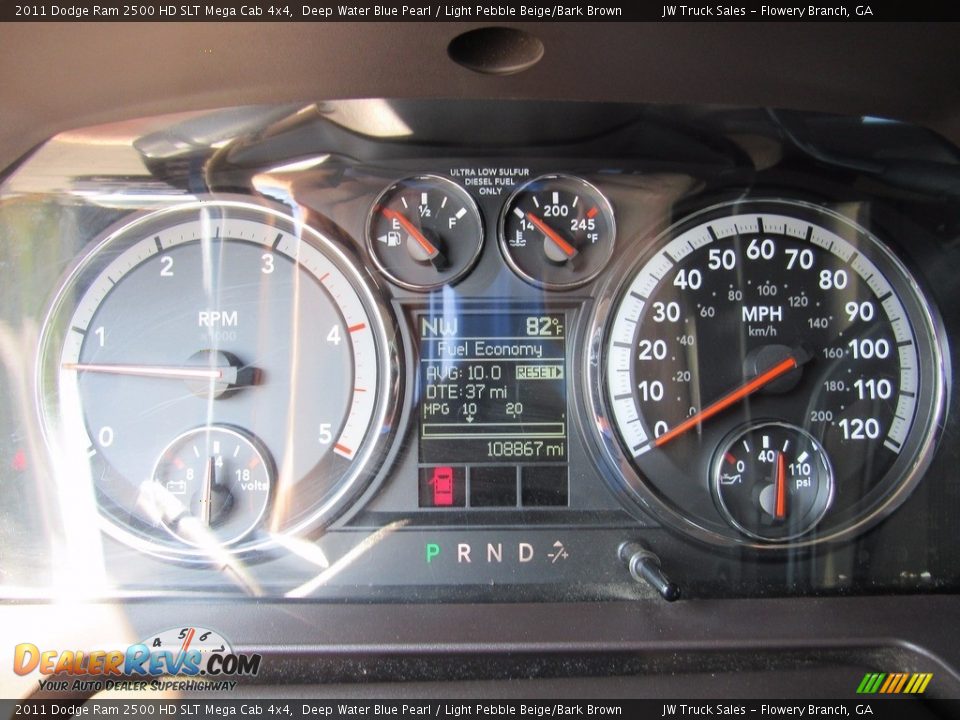 2011 Dodge Ram 2500 HD SLT Mega Cab 4x4 Deep Water Blue Pearl / Light Pebble Beige/Bark Brown Photo #16