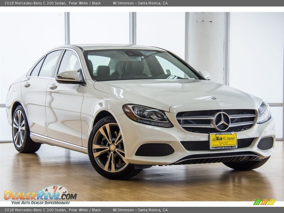 2018 Mercedes-Benz C 300 Sedan Polar White / Black Photo #12