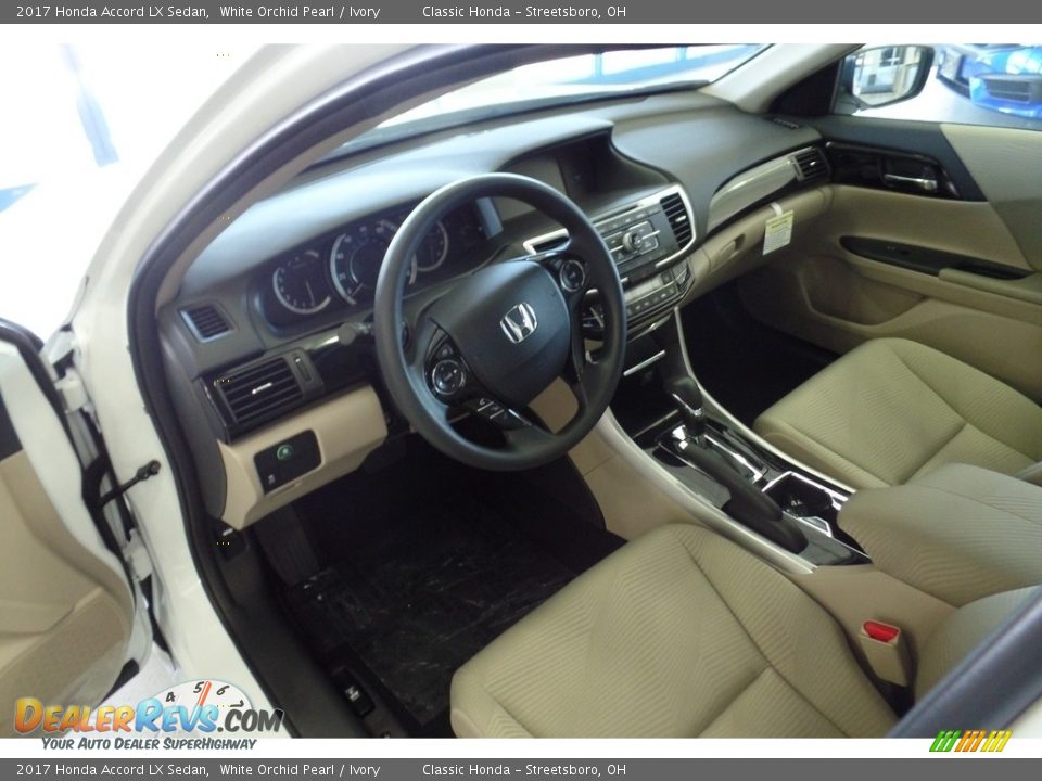 2017 Honda Accord LX Sedan White Orchid Pearl / Ivory Photo #5