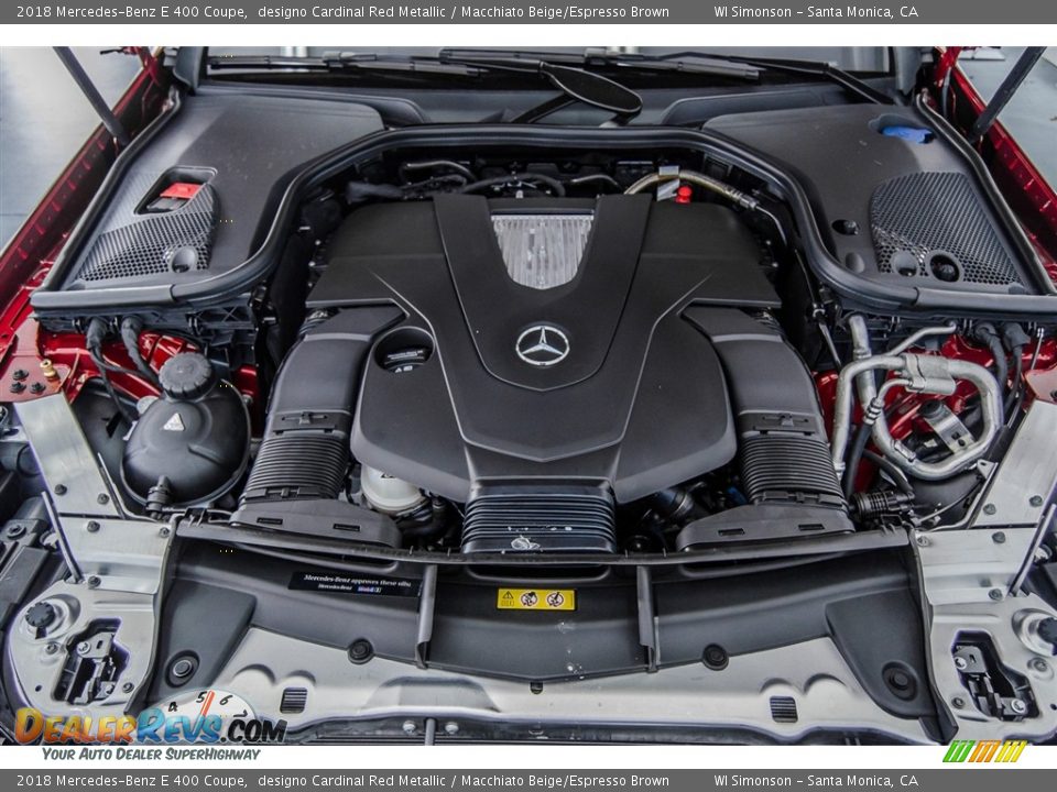 2018 Mercedes-Benz E 400 Coupe designo Cardinal Red Metallic / Macchiato Beige/Espresso Brown Photo #8