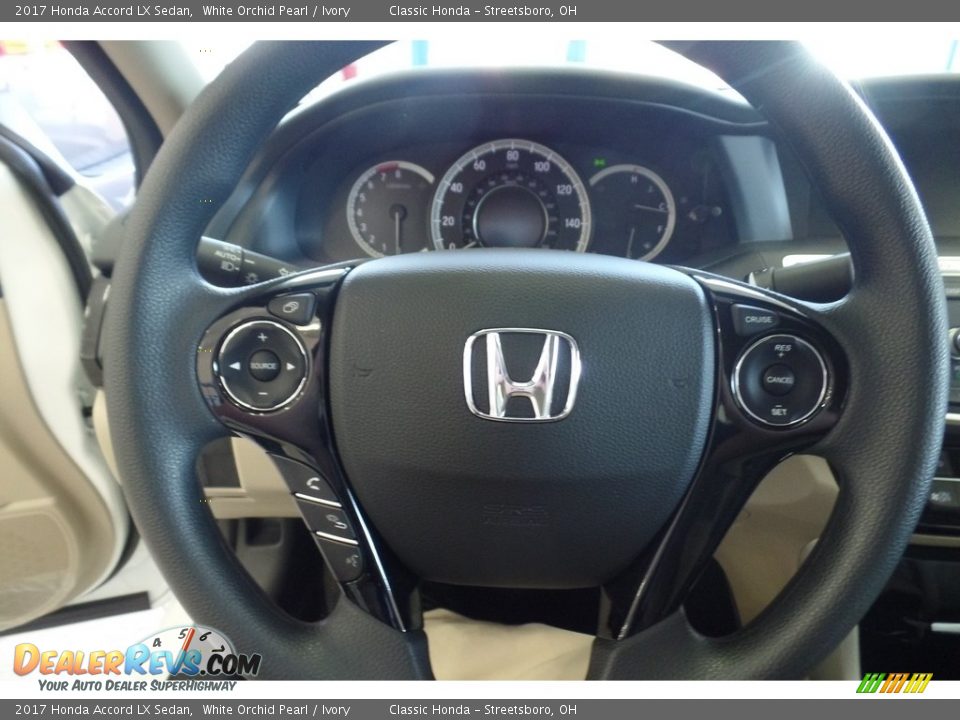 2017 Honda Accord LX Sedan White Orchid Pearl / Ivory Photo #10
