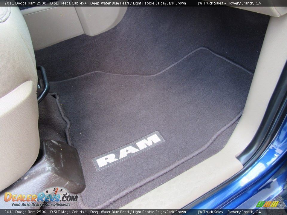 2011 Dodge Ram 2500 HD SLT Mega Cab 4x4 Deep Water Blue Pearl / Light Pebble Beige/Bark Brown Photo #30