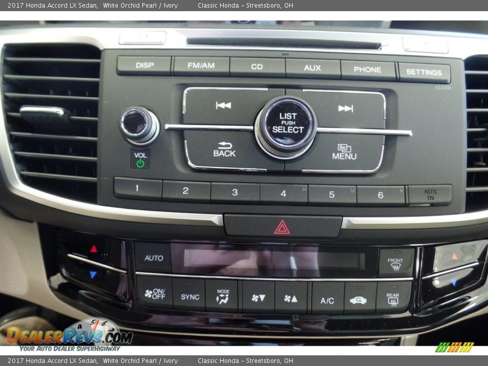 2017 Honda Accord LX Sedan White Orchid Pearl / Ivory Photo #12