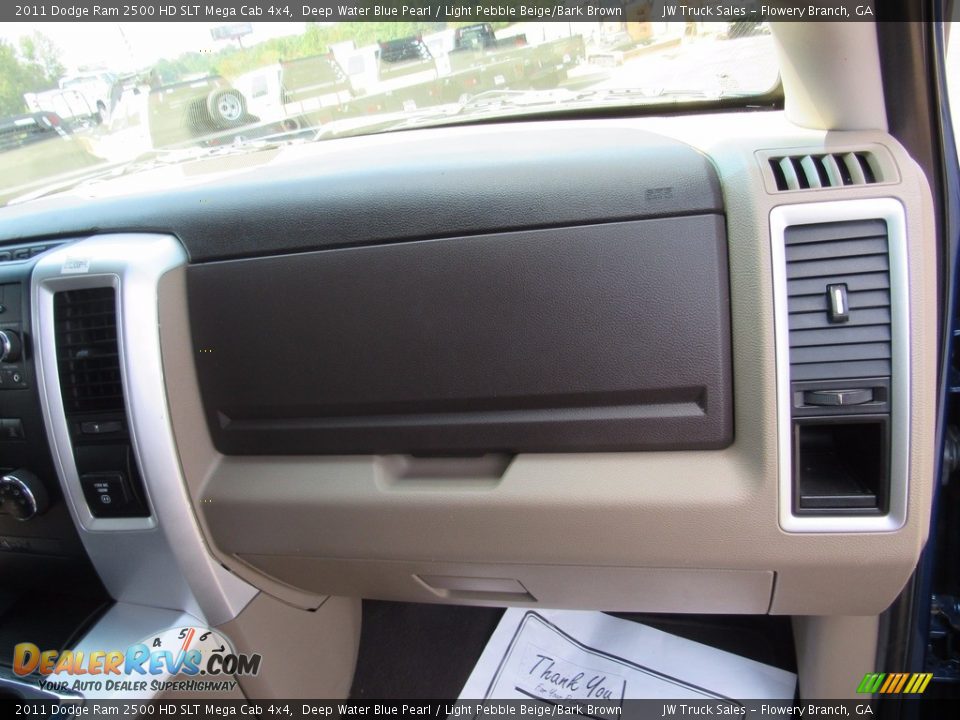 2011 Dodge Ram 2500 HD SLT Mega Cab 4x4 Deep Water Blue Pearl / Light Pebble Beige/Bark Brown Photo #32