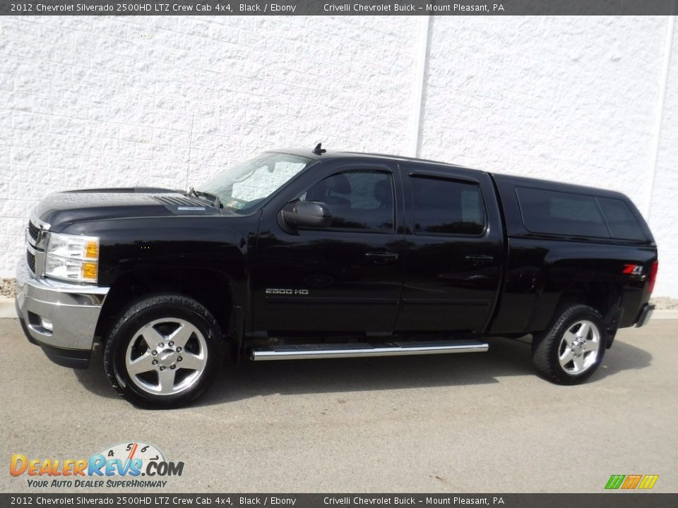 2012 Chevrolet Silverado 2500HD LTZ Crew Cab 4x4 Black / Ebony Photo #3