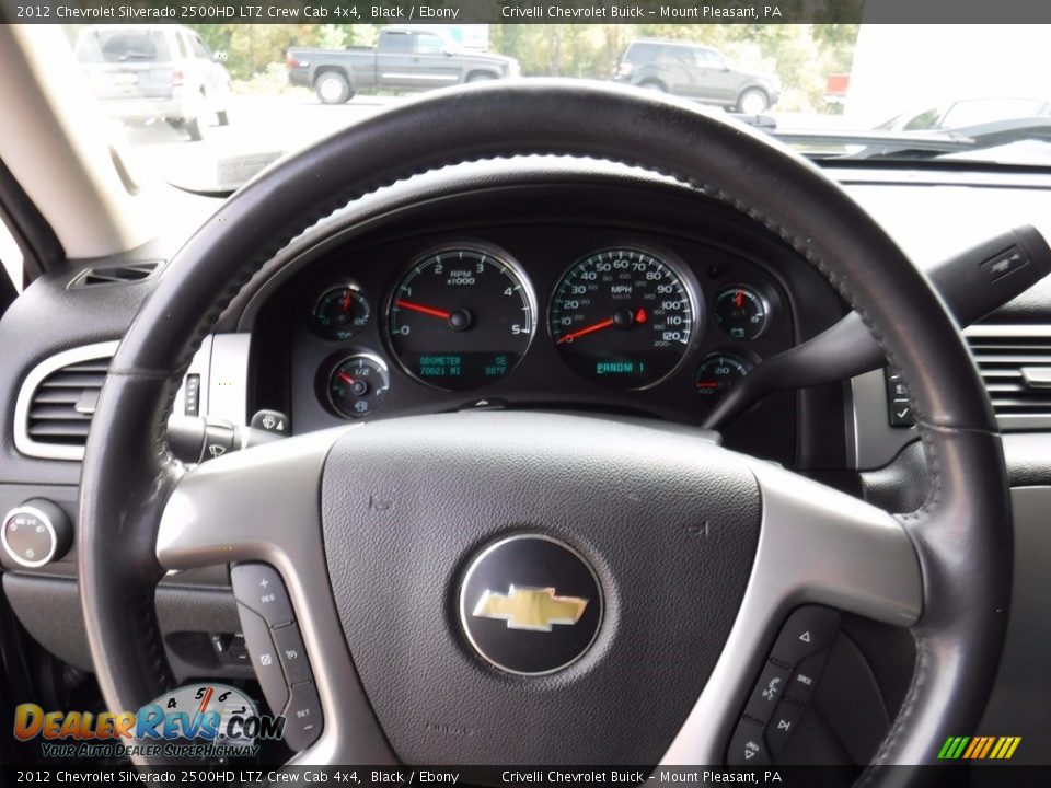 2012 Chevrolet Silverado 2500HD LTZ Crew Cab 4x4 Black / Ebony Photo #28