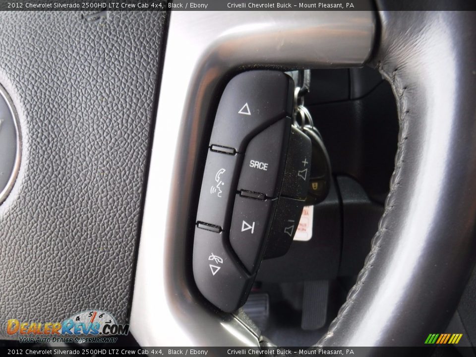 2012 Chevrolet Silverado 2500HD LTZ Crew Cab 4x4 Black / Ebony Photo #29