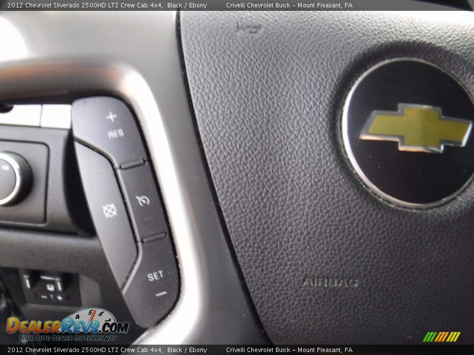 2012 Chevrolet Silverado 2500HD LTZ Crew Cab 4x4 Black / Ebony Photo #30