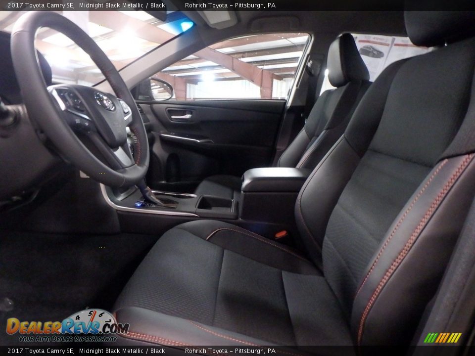 2017 Toyota Camry SE Midnight Black Metallic / Black Photo #6