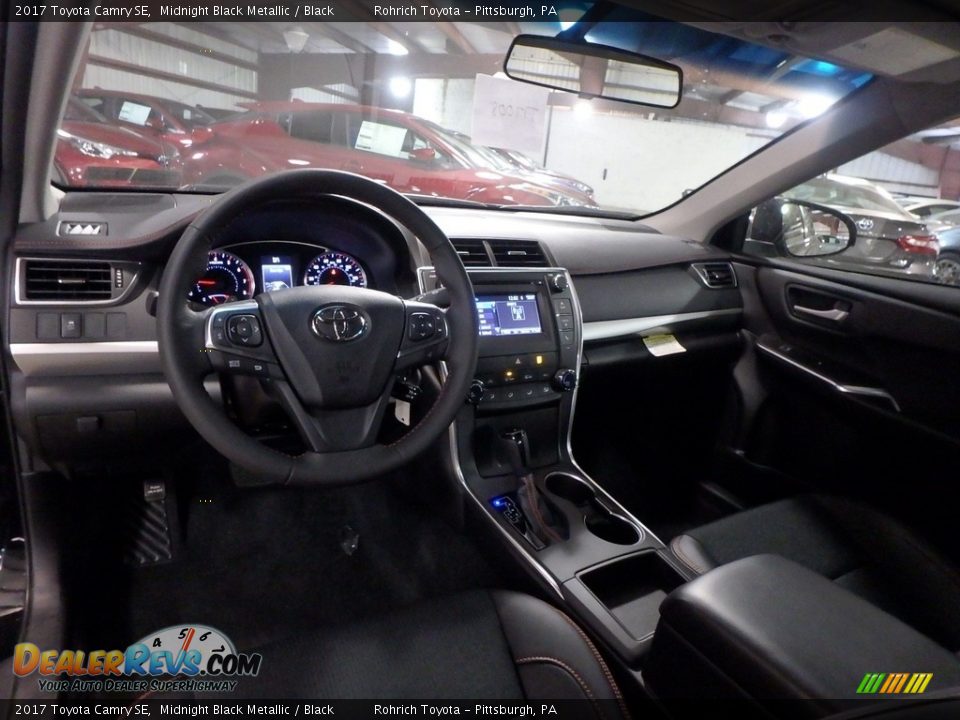 2017 Toyota Camry SE Midnight Black Metallic / Black Photo #8