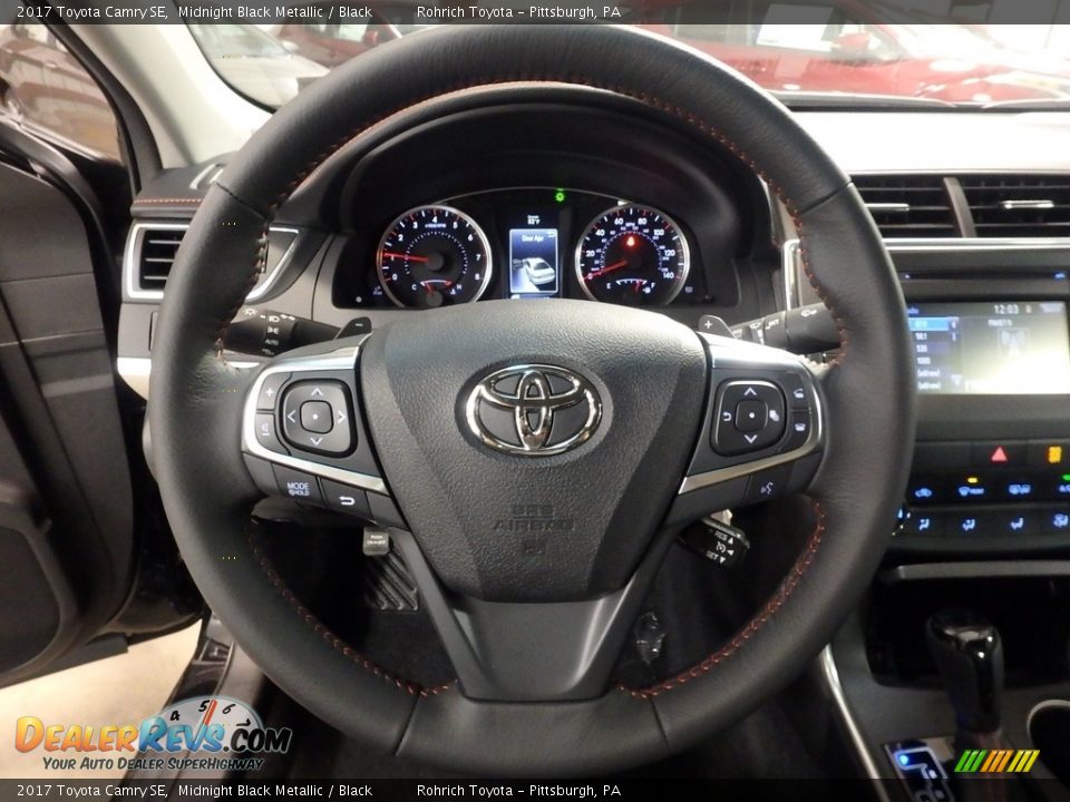 2017 Toyota Camry SE Midnight Black Metallic / Black Photo #15