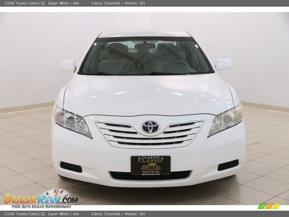 2008 Toyota Camry LE Super White / Ash Photo #2