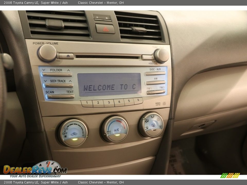 2008 Toyota Camry LE Super White / Ash Photo #8