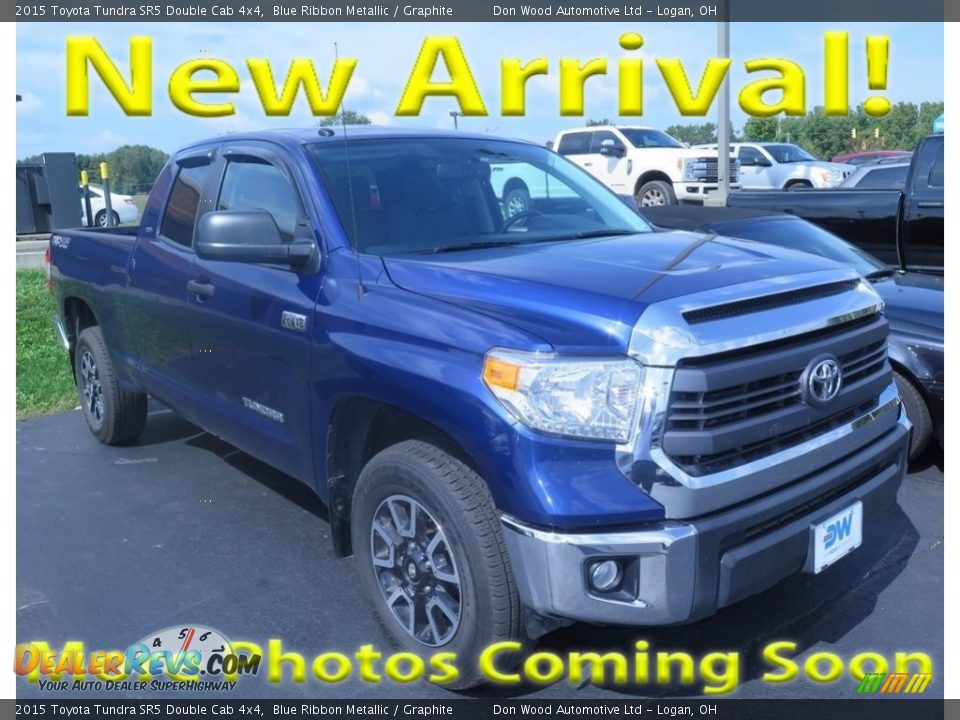 2015 Toyota Tundra SR5 Double Cab 4x4 Blue Ribbon Metallic / Graphite Photo #1