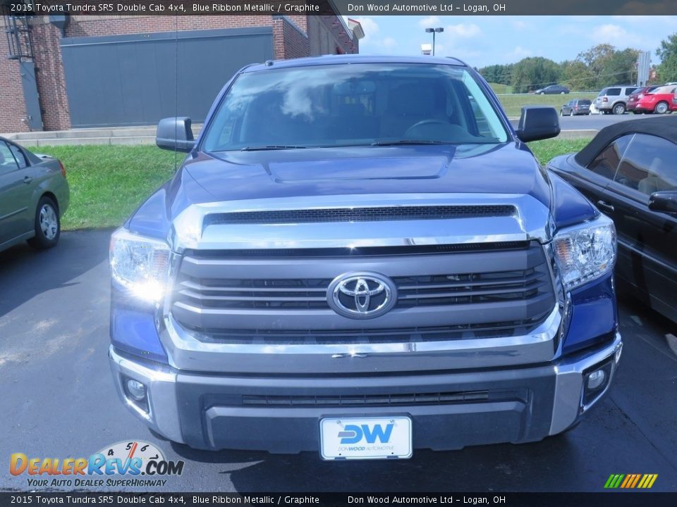 2015 Toyota Tundra SR5 Double Cab 4x4 Blue Ribbon Metallic / Graphite Photo #2