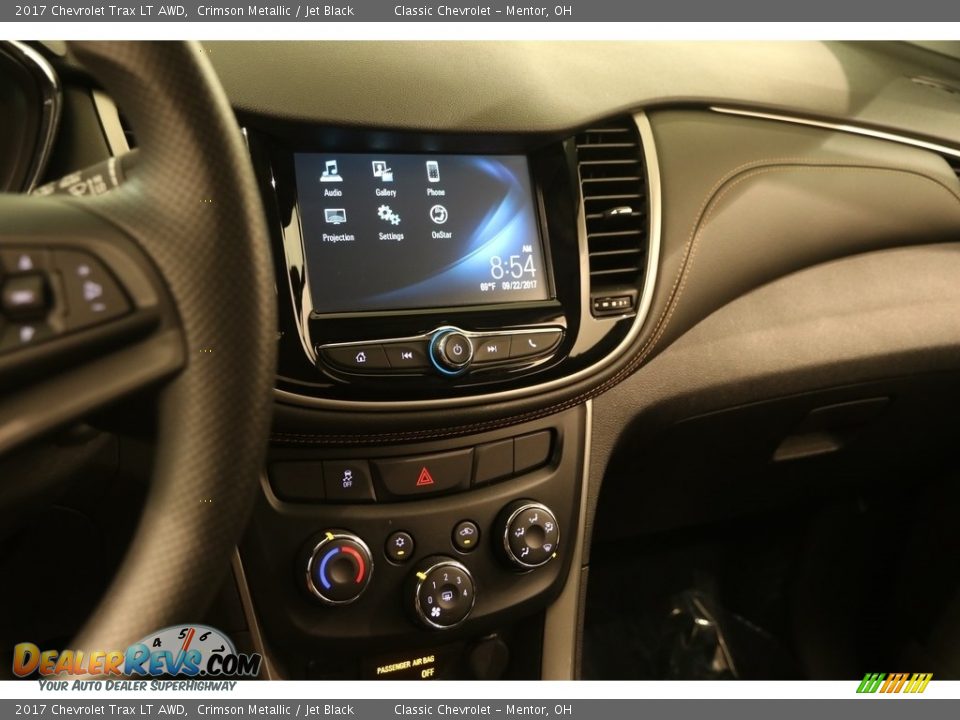 2017 Chevrolet Trax LT AWD Crimson Metallic / Jet Black Photo #9