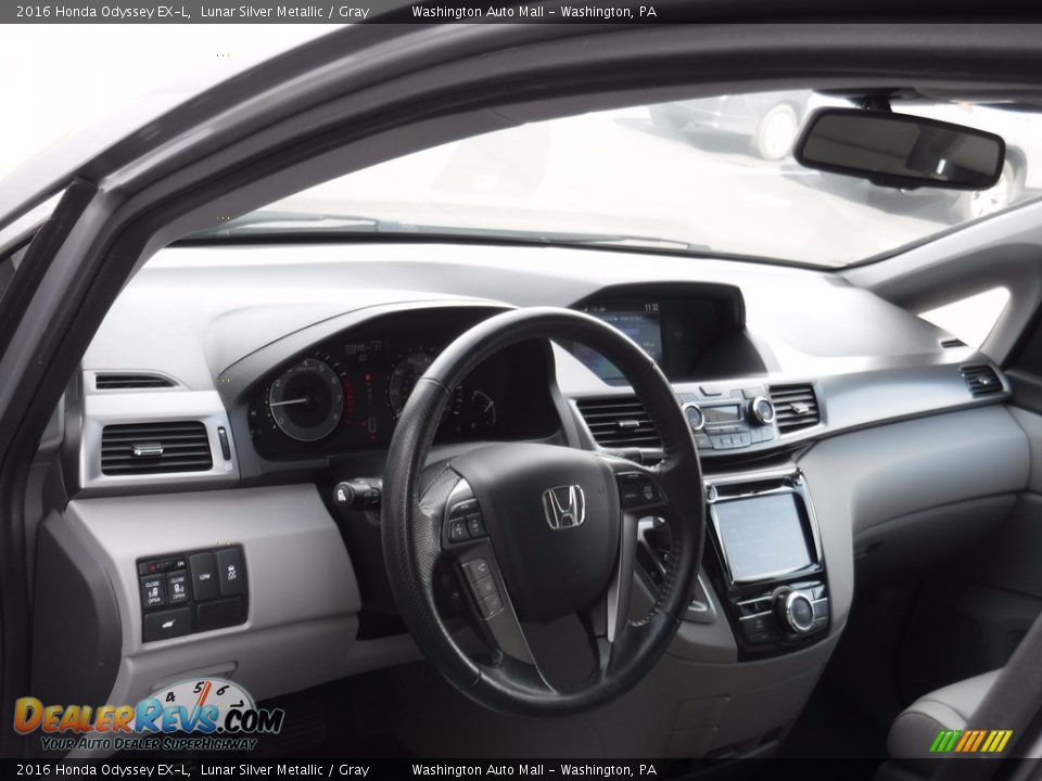 2016 Honda Odyssey EX-L Lunar Silver Metallic / Gray Photo #12