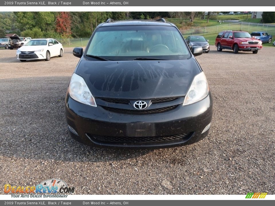 2009 Toyota Sienna XLE Black / Taupe Photo #2