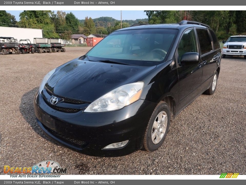 2009 Toyota Sienna XLE Black / Taupe Photo #3
