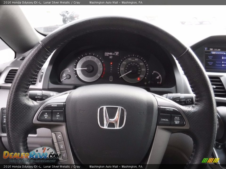 2016 Honda Odyssey EX-L Lunar Silver Metallic / Gray Photo #19