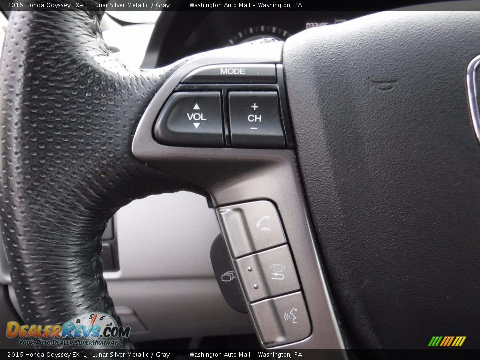 2016 Honda Odyssey EX-L Lunar Silver Metallic / Gray Photo #20