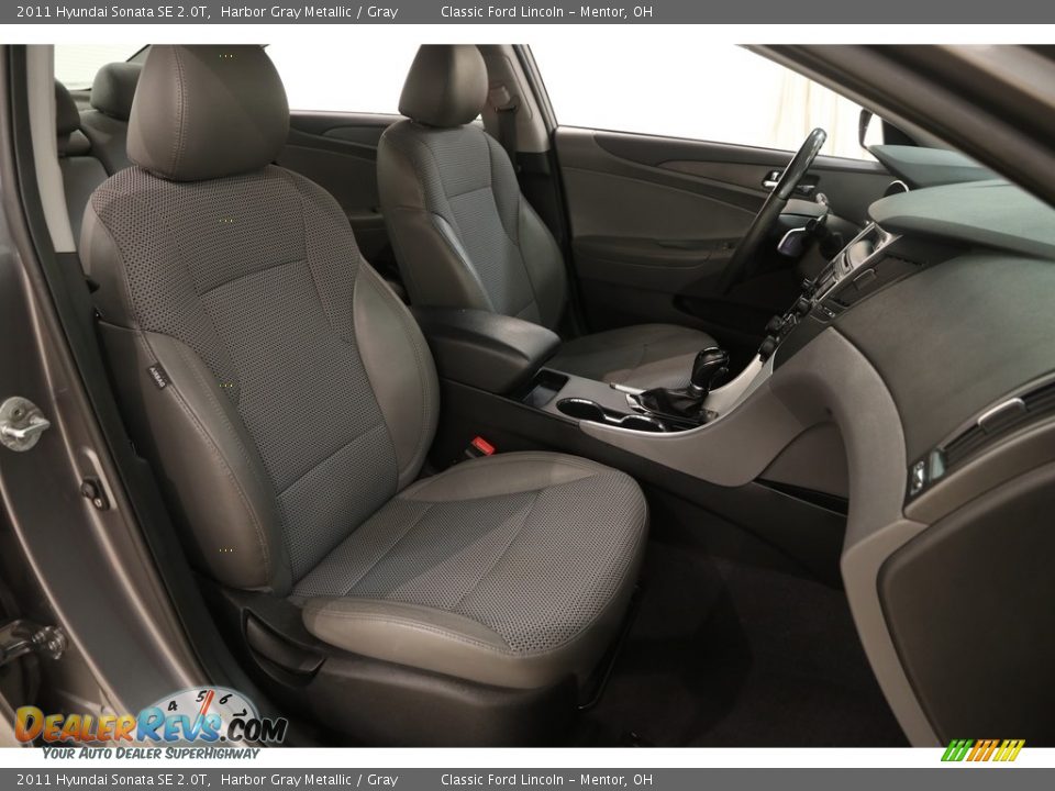 2011 Hyundai Sonata SE 2.0T Harbor Gray Metallic / Gray Photo #14