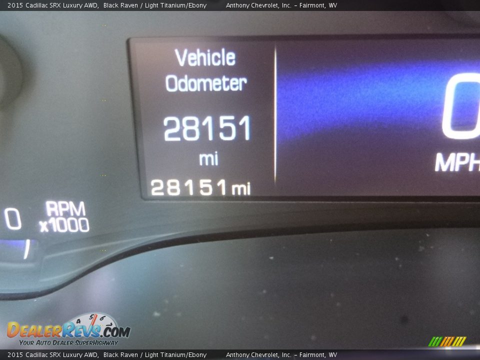 2015 Cadillac SRX Luxury AWD Black Raven / Light Titanium/Ebony Photo #18
