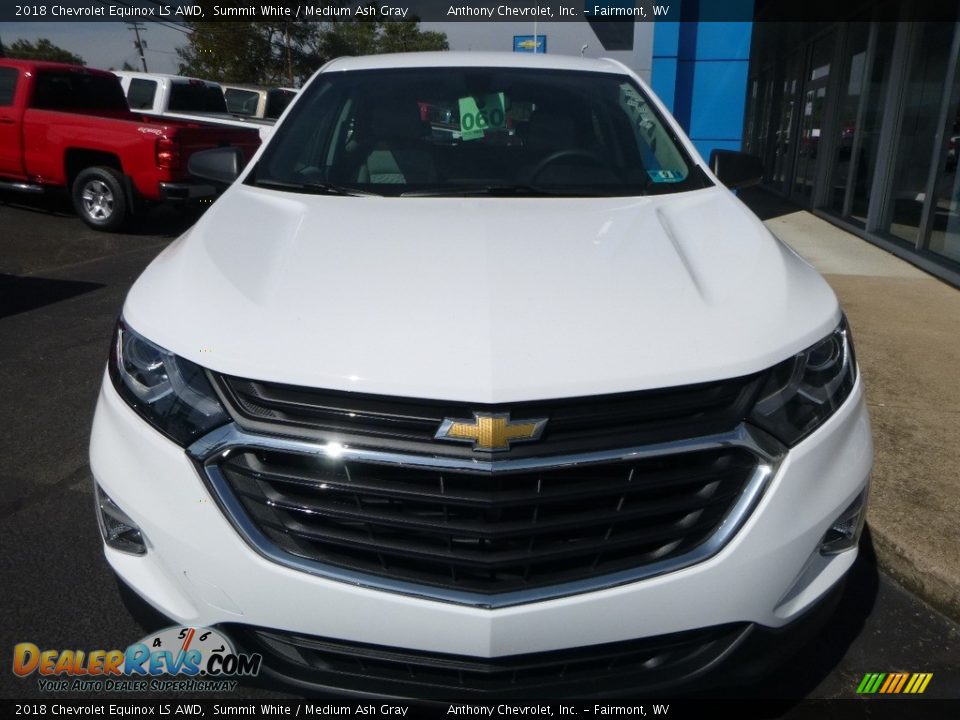 2018 Chevrolet Equinox LS AWD Summit White / Medium Ash Gray Photo #9