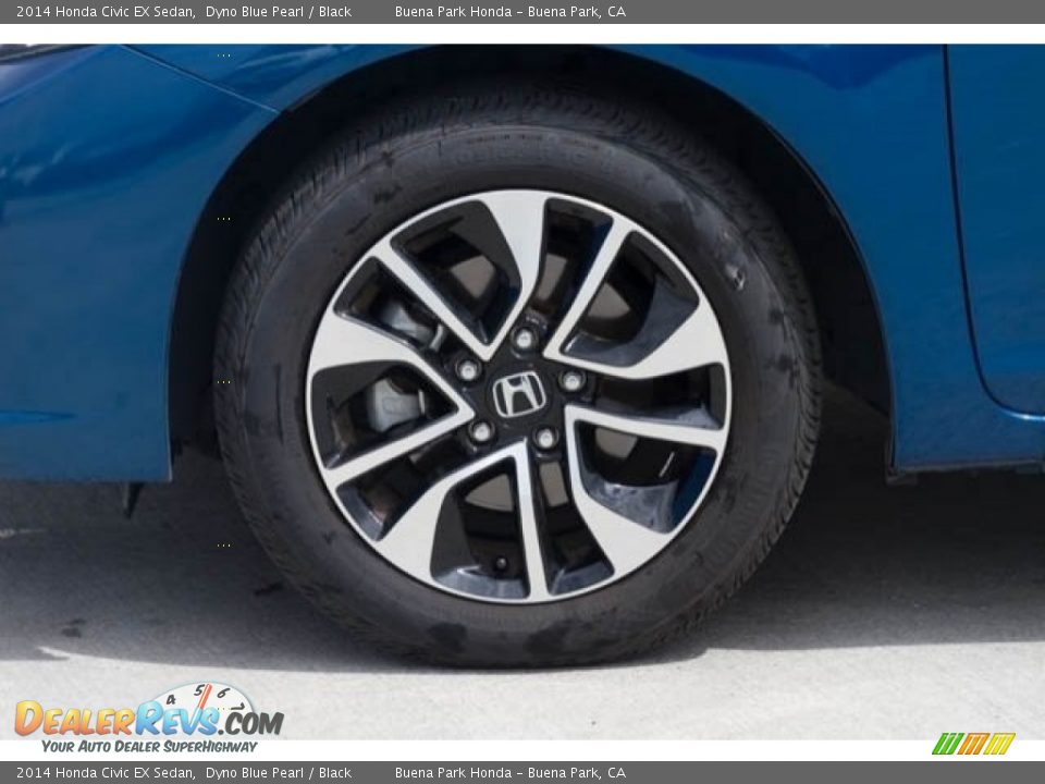 2014 Honda Civic EX Sedan Dyno Blue Pearl / Black Photo #30