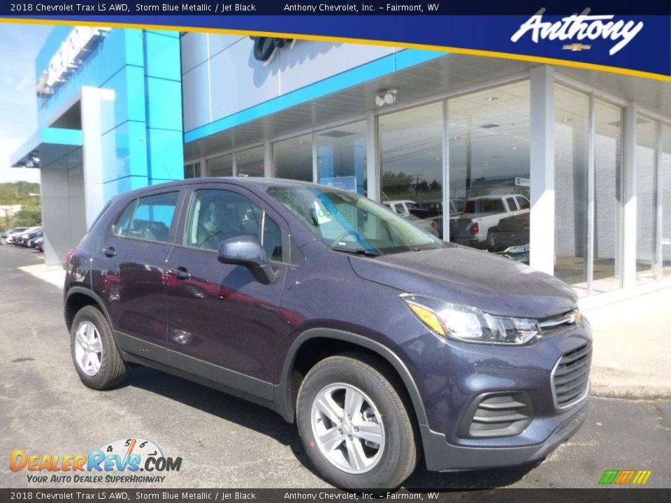 2018 Chevrolet Trax LS AWD Storm Blue Metallic / Jet Black Photo #1