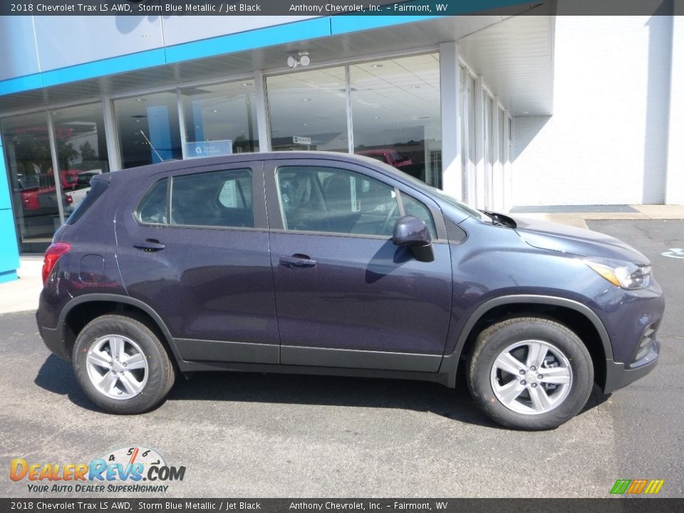2018 Chevrolet Trax LS AWD Storm Blue Metallic / Jet Black Photo #3