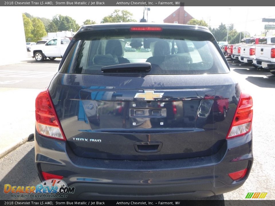 2018 Chevrolet Trax LS AWD Storm Blue Metallic / Jet Black Photo #9