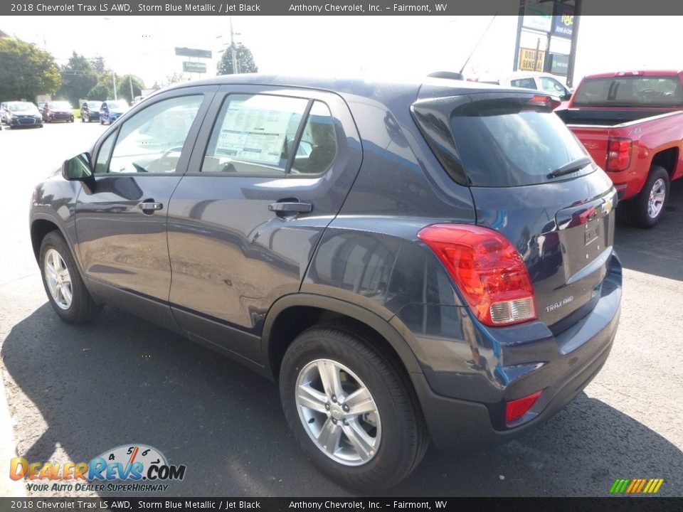 2018 Chevrolet Trax LS AWD Storm Blue Metallic / Jet Black Photo #10