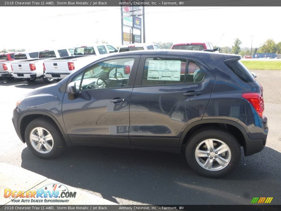 2018 Chevrolet Trax LS AWD Storm Blue Metallic / Jet Black Photo #11