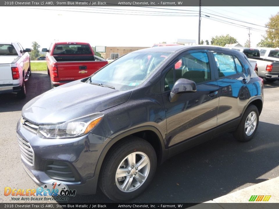 2018 Chevrolet Trax LS AWD Storm Blue Metallic / Jet Black Photo #12