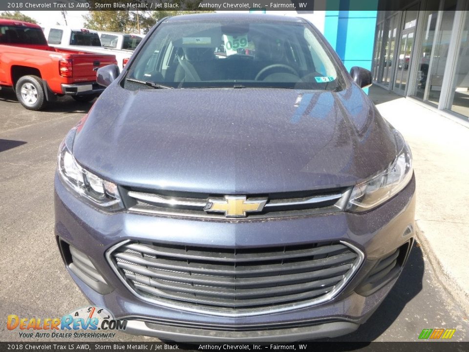 2018 Chevrolet Trax LS AWD Storm Blue Metallic / Jet Black Photo #13