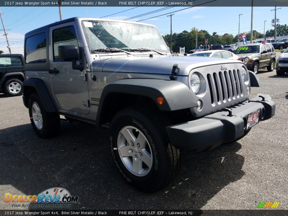 2017 Jeep Wrangler Sport 4x4 Billet Silver Metallic / Black Photo #1