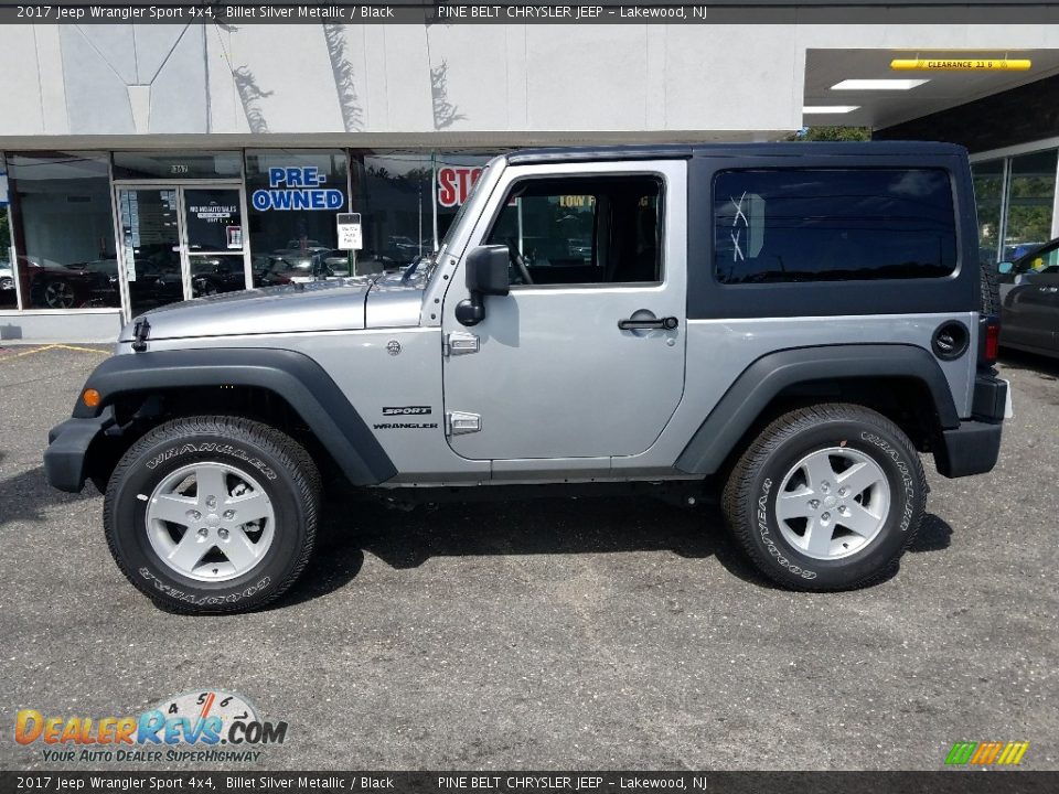 2017 Jeep Wrangler Sport 4x4 Billet Silver Metallic / Black Photo #3