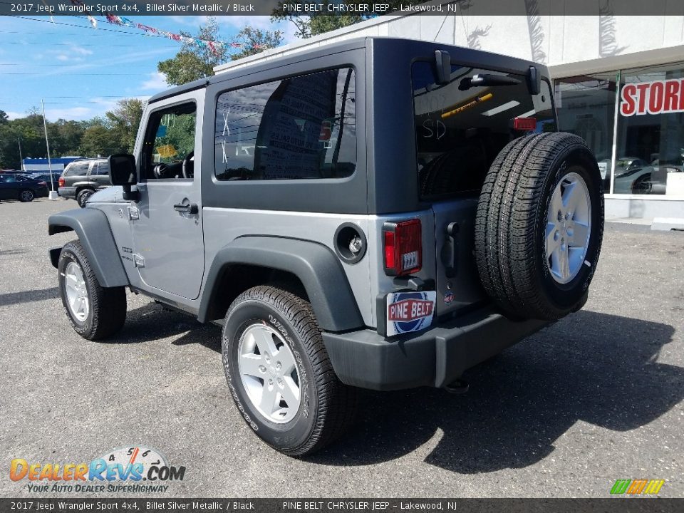 2017 Jeep Wrangler Sport 4x4 Billet Silver Metallic / Black Photo #4